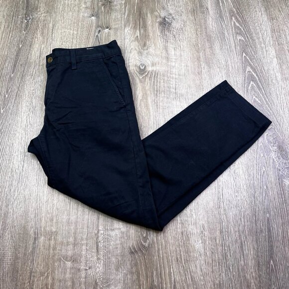 rag & bone Chino Pants Mens 29 X 28 Navy Blue Slim Straight 100% Cotton - Picture 1 of 14